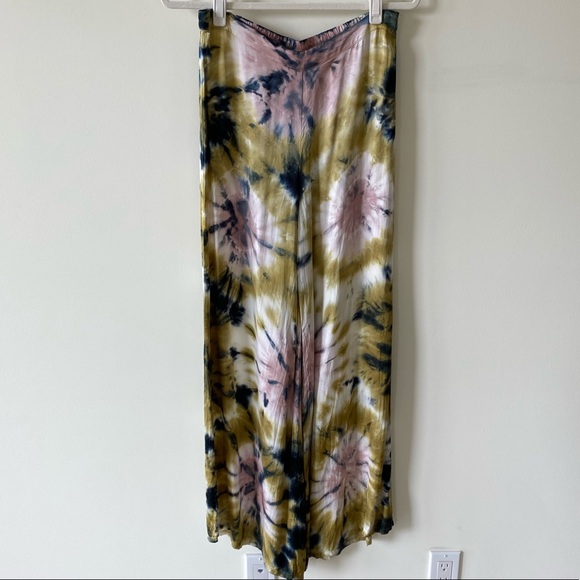 Young Fabulous & Broke Silky Tie Dye Wide Leg Pants Size M - Picture 2 of 7